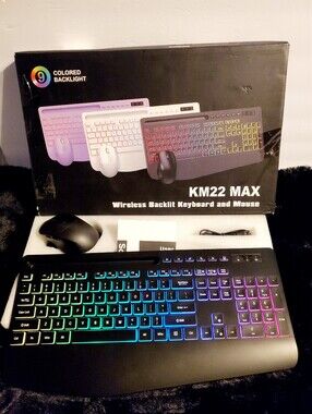 Sablute KM22 MAX Wireless Backlit Keyboard and Mouse Combo